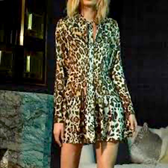 ALEXIS Lydia Cheetah Print Dress Small - Picture 1 of 6